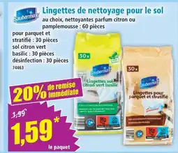 Norma Saubermax lingettes nettoyantes pour le sol offre