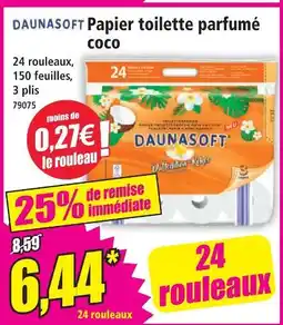 Norma Daunasoft papier toilette parfumé coco offre