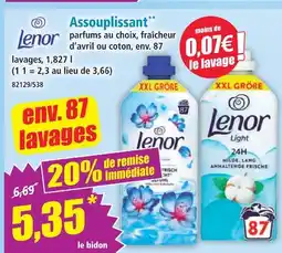 Norma Lenor assouplissant offre