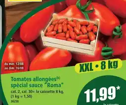 Norma Tomates allongées spécial sauce roma offre