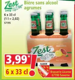 Norma Zest bière sans alcool agrumes offre
