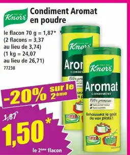 Norma Knorr condiment aromat en poudre offre