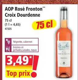 Norma Croix dourdenne aop rosé fronton offre