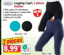 Norma Ellenor legging capri, 2 pièces femme offre