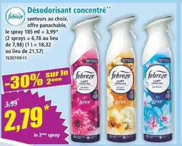 Norma Febreze désodorisant concentré lift offre