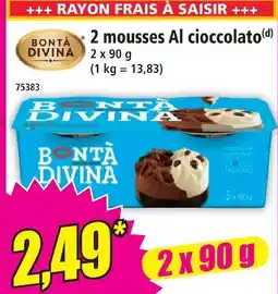 Norma Bonta divina 2 mousses al cioccolato offre