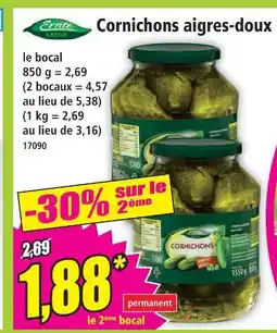 Norma Cornichons aigres-doux offre