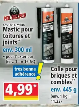 Norma Mr. helper mastic pour toitures et joints offre