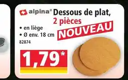 Norma Alpina dessous de plat offre