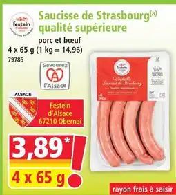 Norma Saucisse de strasbourg qualité supérieure offre