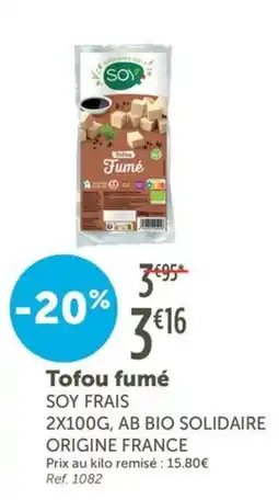 L'Eau Vive SOY Tofou fumé offre