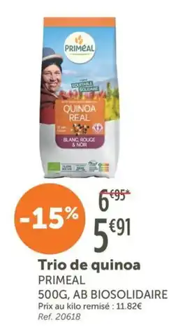 L'Eau Vive PRIMEAL Trio de quinoa offre