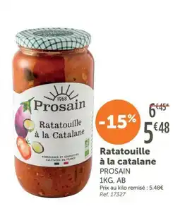 L'Eau Vive Prosain Ratatouille à la catalane offre