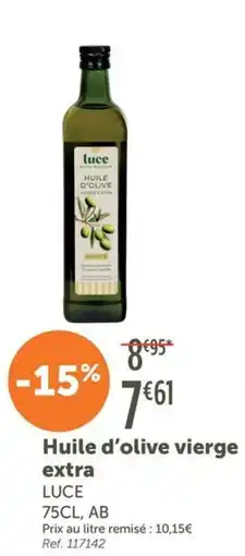 L'Eau Vive Luce Huile d'olive vierge extra offre