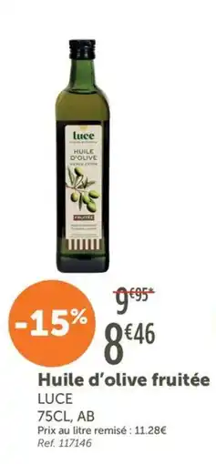 L'Eau Vive Luce Huile d'olive fruitée offre