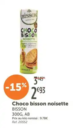 L'Eau Vive Bisson Choco bisson noisette offre