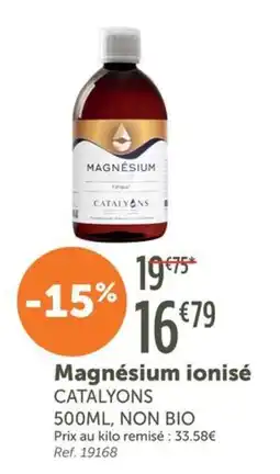 L'Eau Vive Catalyons Magnésium ionisé offre