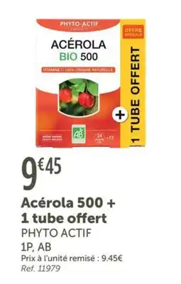 L'Eau Vive PHYTO-ACTIF Acérola 500 offre