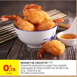 Intermarché Hyper Beignet de crevette offre