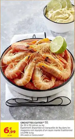 Intermarché Hyper CREVETTES CUITES offre