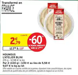 Intermarché Hyper L'ATELIER BLINI HOUMOUS offre