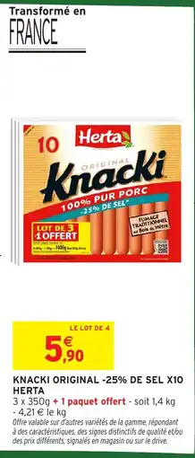 Intermarché Hyper Herta Knacki offre