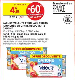 Intermarché Hyper Danone Yaourt Velouté offre