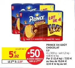 Intermarché Hyper PRINCE GOÛT CHOCOLAT offre