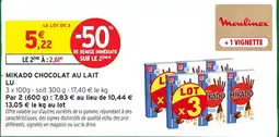 Intermarché Hyper LU MIKADO CHOCOLAT AU LAIT offre