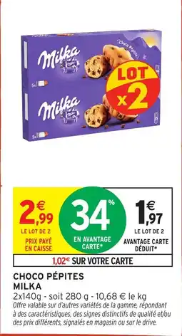 Intermarché Hyper Milka CHOCO PÉPITES offre