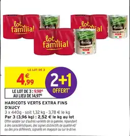 Intermarché Hyper Daucy Haricots verts extra fins offre