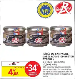 Intermarché Hyper STEPHAN Pâté de Campagne offre