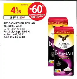Intermarché Hyper TAUREAU AILÉ RIZ BASMATI DU PENJAB offre