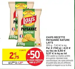 Intermarché Hyper Lay's Paysanne Nature offre