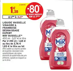 Intermarché Hyper MIR VAISSELLE offre
