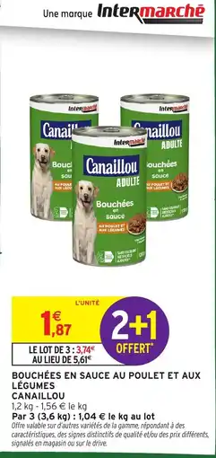 Intermarché Hyper Canaillou Bouchées en sauce offre