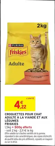 Intermarché Hyper Friskies Croquettes pour chat adulte offre