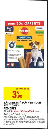 Intermarché Hyper Pedigree Bâtonnets à mâcher offre