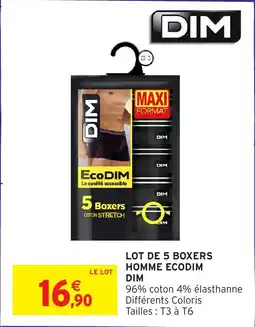 Intermarché Hyper DIM Boxers offre