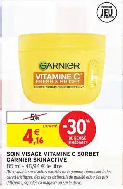 Intermarché Hyper GARNIER VITAMINE C SORBET offre