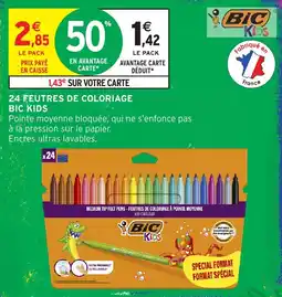 Intermarché Hyper BIC Kids feutres de coloriage offre