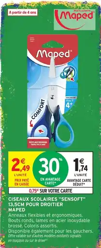 Intermarché Hyper Maped Ciseaux scolaires offre