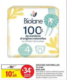 Intermarché Hyper Biolane Couches naturelles offre