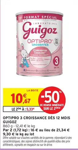 Intermarché Hyper Guigoz OPTIPRO 3 CROISSANCE offre