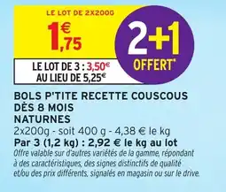 Intermarché Hyper BOLS P'TITE RECETTE COUSCOUS offre