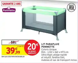 Intermarché Hyper Pommette LIT PARAPLUIE offre