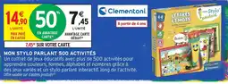 Intermarché Hyper Clementoni Mon Stylo Parlant 500 Activités offre