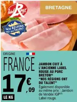 E.Leclerc Label Rouge Jambon cuit à l'ancienne offre