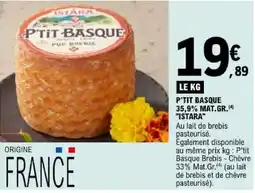 E.Leclerc ISTARA P'TIT BASQUE offre