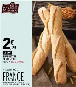 E.Leclerc LES 3 MEUNIERS Baguettes offre